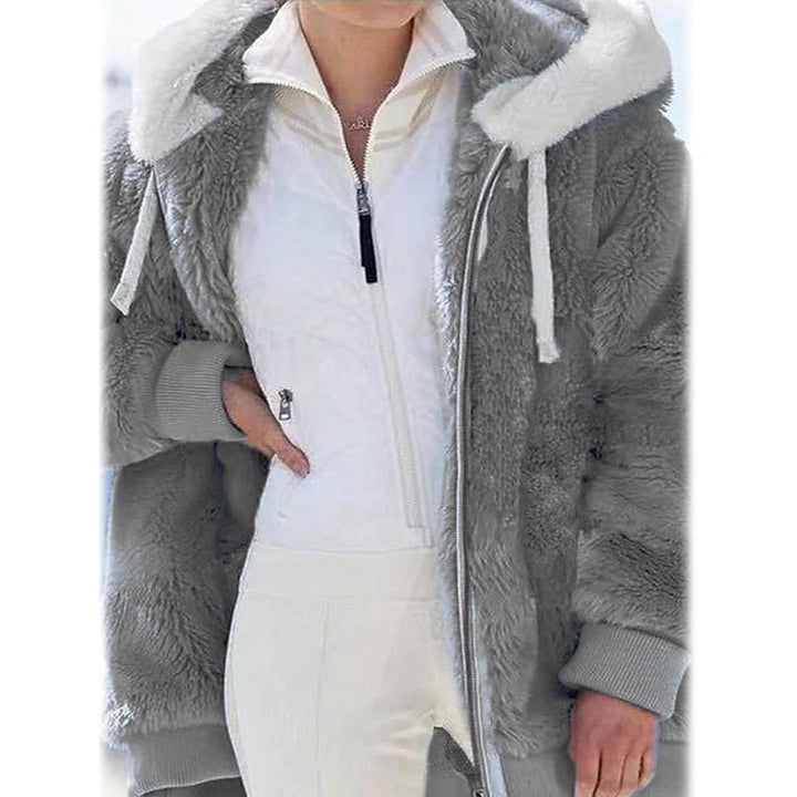 Womens Plus Size Hoodie Coat Long Sleeve Image 6