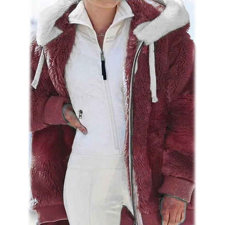 Womens Plus Size Hoodie Coat Long Sleeve Image 7