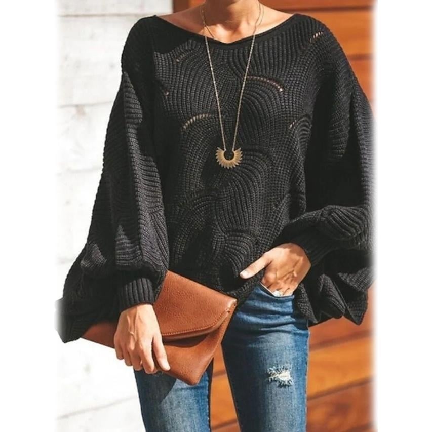 Womens Pullover Knitted Sweater Image 4