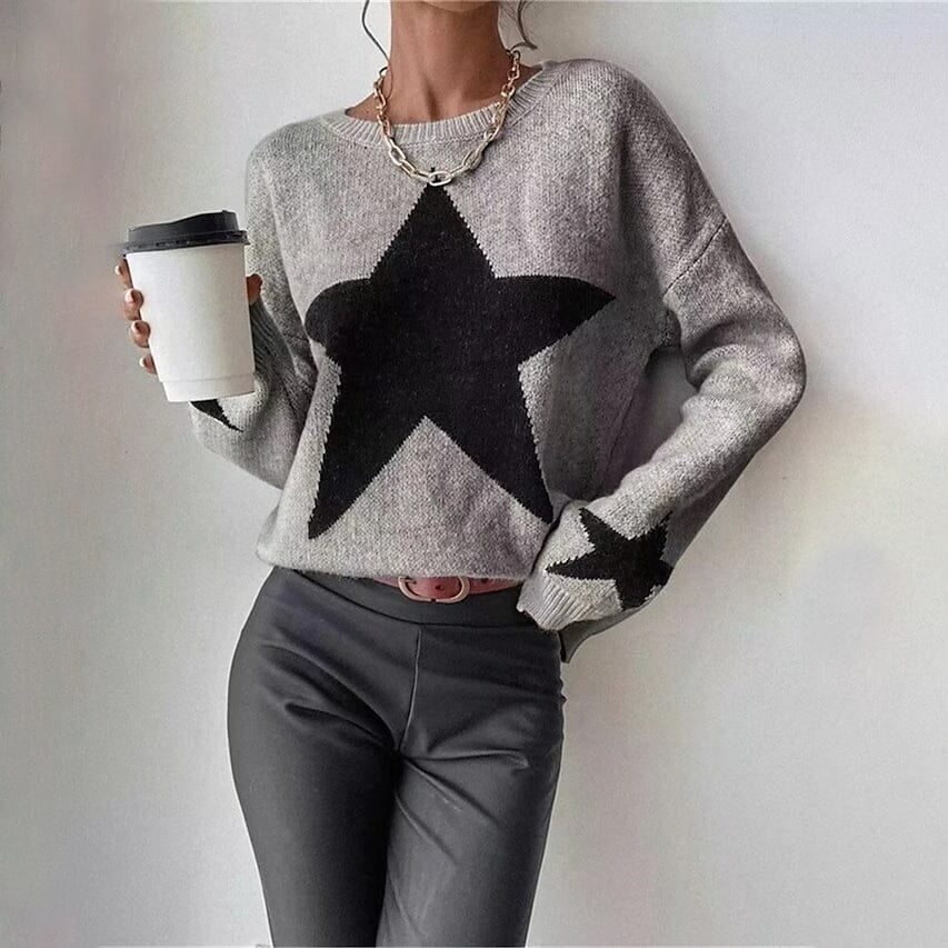 Womens Ribbed Knit Pullover Sweater Image 3