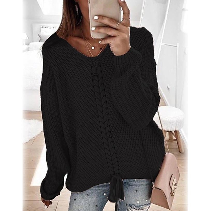 Womens Ribbed Knit Long Sleeve Lightweight Tunic Top Image 2