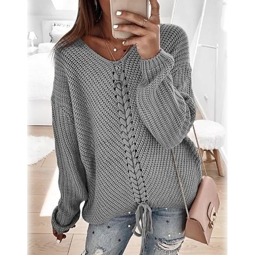 Womens Ribbed Knit Long Sleeve Lightweight Tunic Top Image 3