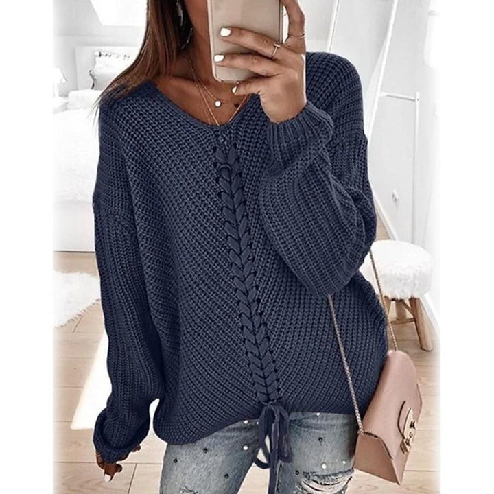 Womens Ribbed Knit Long Sleeve Lightweight Tunic Top Image 4