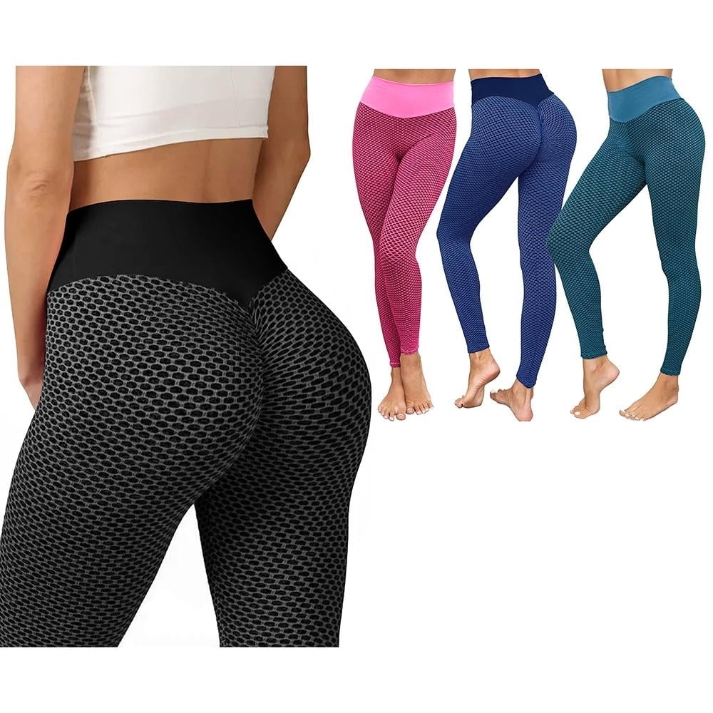 Womens Ruched High-Waist Butt Lifting Leggings Image 1