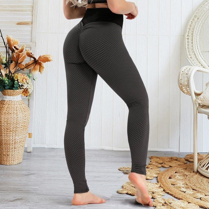 Womens Ruched High-Waist Butt Lifting Leggings Image 3