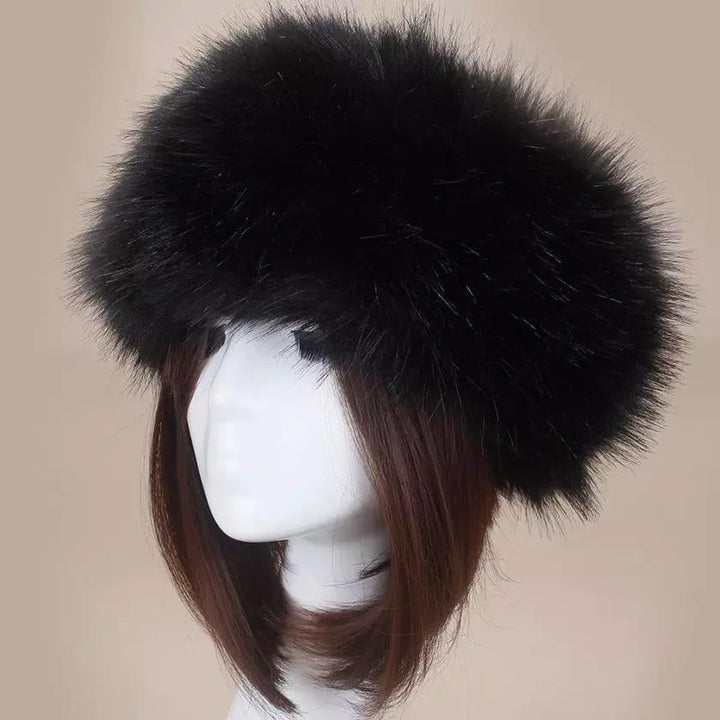 Womens Russian Faux Fluffy Fox faux Hat Image 1