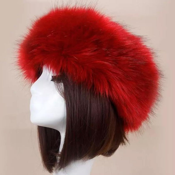 Womens Russian Faux Fluffy Fox faux Hat Image 4