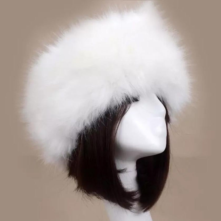 Womens Russian Faux Fluffy Fox faux Hat Image 1