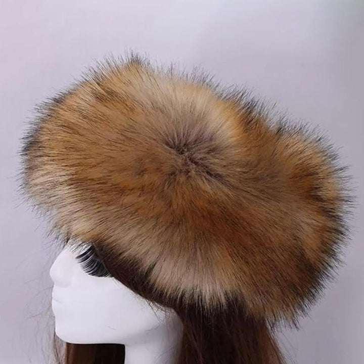 Womens Russian Faux Fluffy Fox faux Hat Image 6