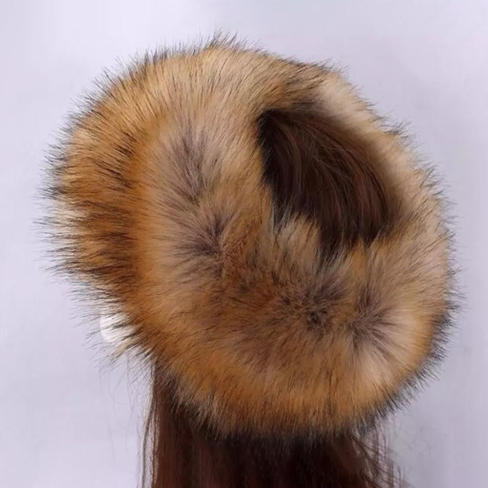 Womens Russian Faux Fluffy Fox faux Hat Image 7