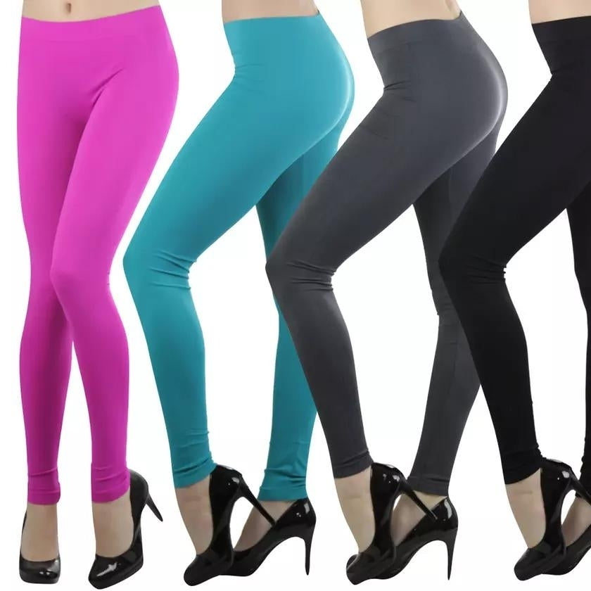 Womens Seamless Ankle Length Leggings Image 1