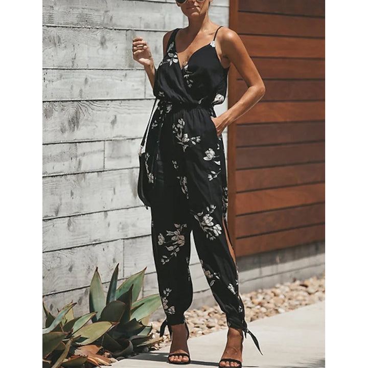 Womens Sexy Casual Daily V Neck Jumpsuit Image 7