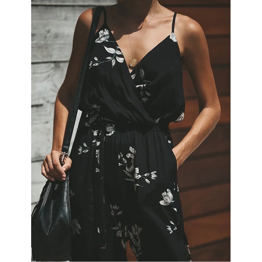 Womens Sexy Casual Daily V Neck Jumpsuit Image 10