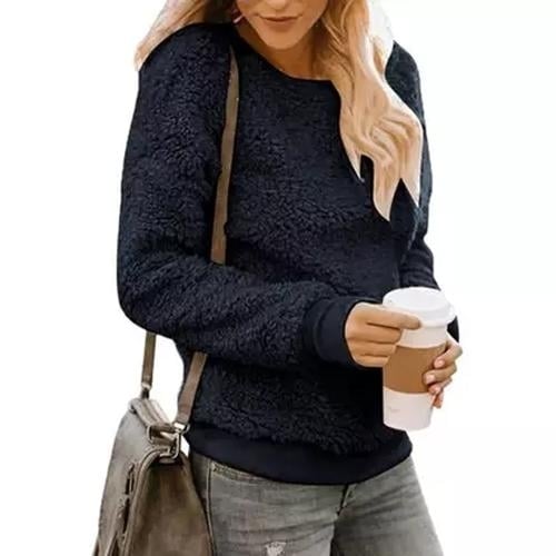 Womens Sherpa Sweatshirt Image 1