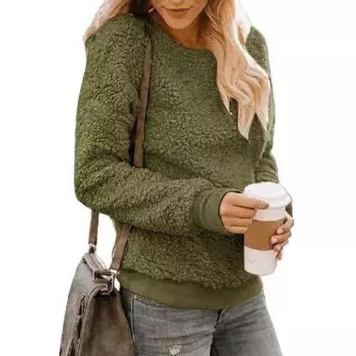 Womens Sherpa Sweatshirt Image 4