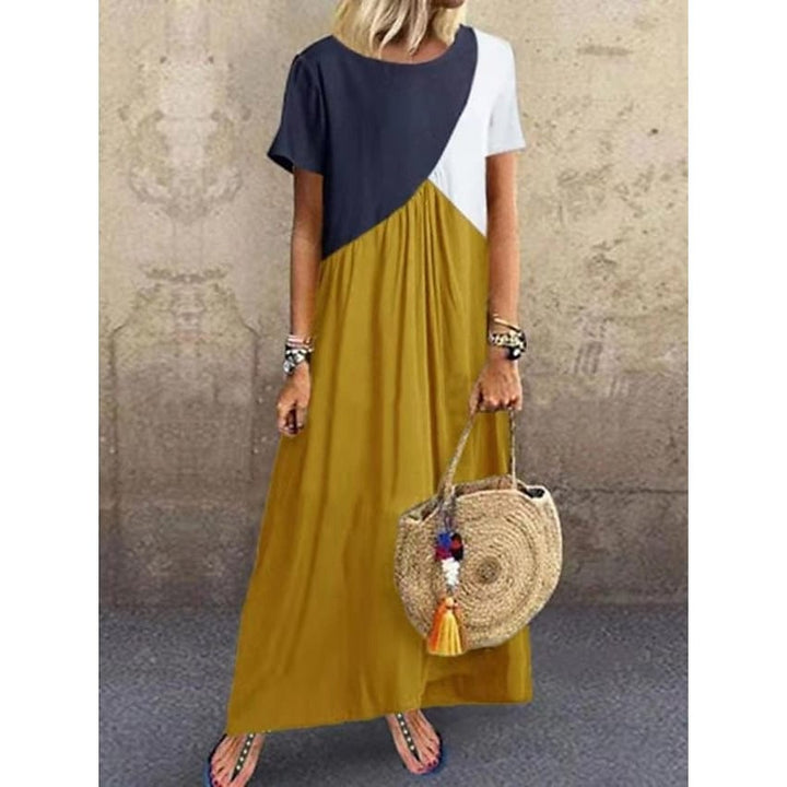 Womens Shift Dress Maxi long Dress Image 4