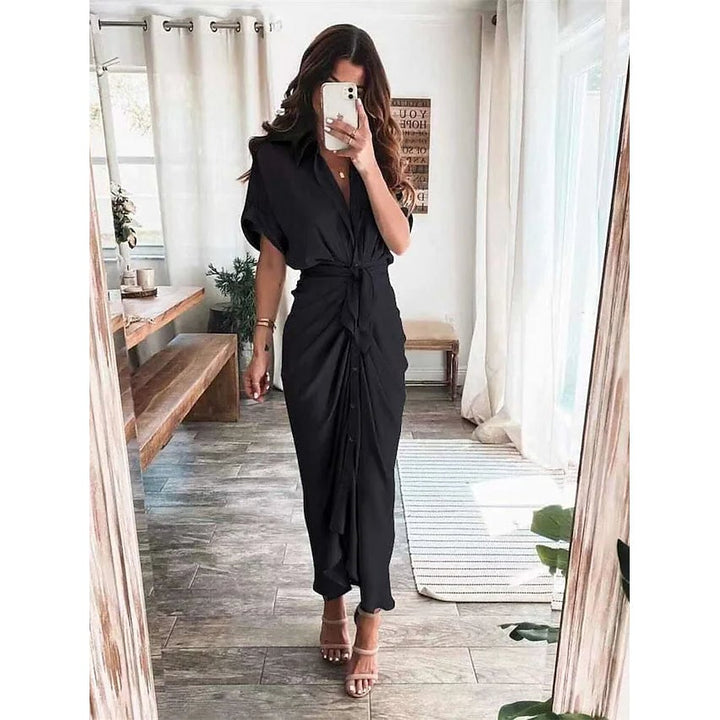 Womens Shirt Maxi Long Dress Image 2