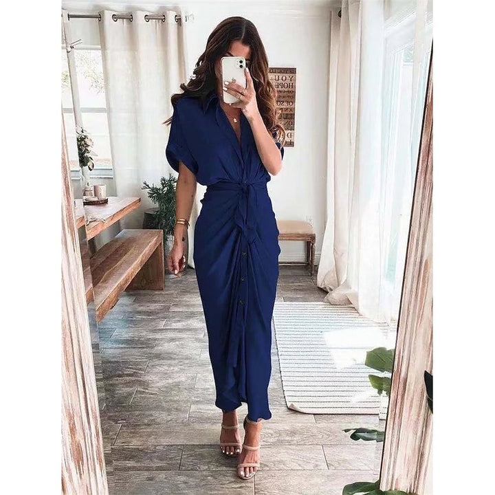 Womens Shirt Maxi Long Dress Image 10