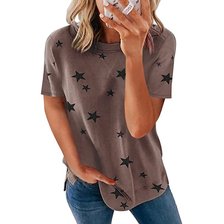 Womens Short Sleeve Crewneck T-Shirt Image 4