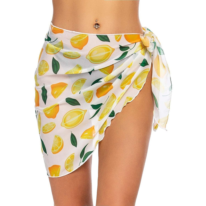 Womens Short Sarongs Beach Wrap Image 8