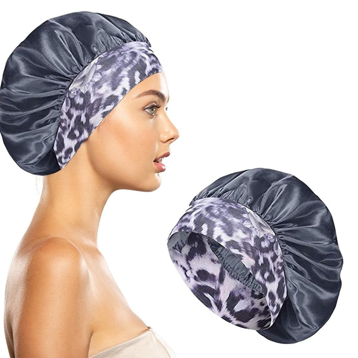 Womens Silky Satin Head Scarf Hair Wrap Cap Hat Headband Sleeping Bonnet Image 8