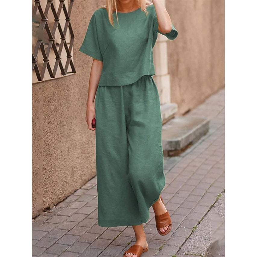 Womens Simple Fashion Comfortable Homewear Set Image 1