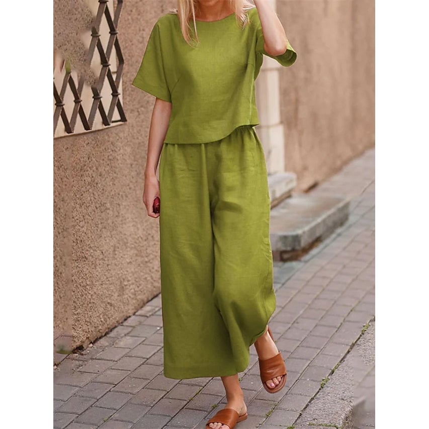 Womens Simple Fashion Comfortable Homewear Set Image 4