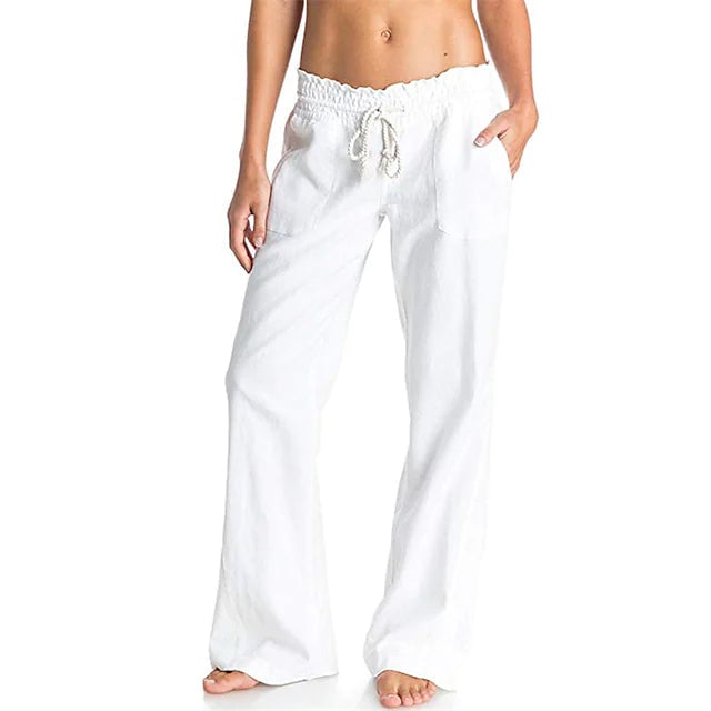 Womens Simple Comfortable Breathable Trousers Image 2