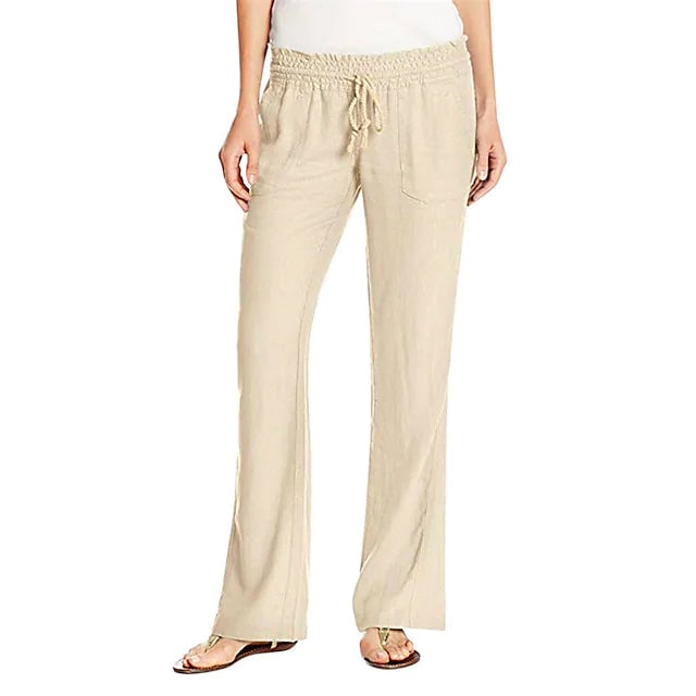 Womens Simple Comfortable Breathable Trousers Image 4