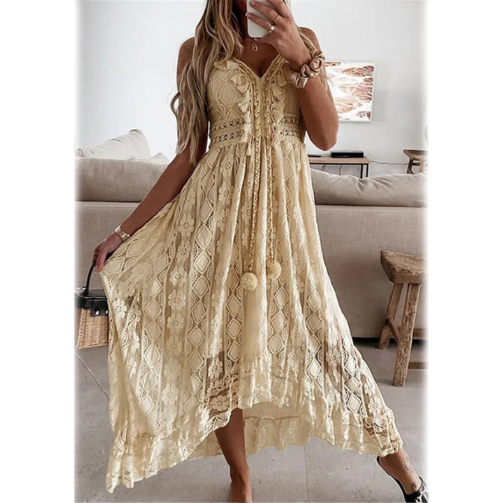 Womens Swing Dress Maxi long Dress Image 1