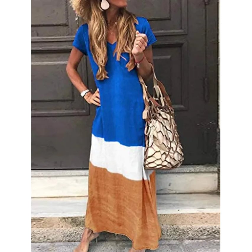 Womens T Shirt Maxi Long Dress Image 1