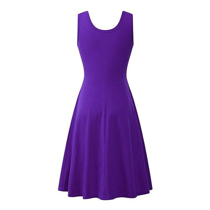 Womens Swing Knee Length Dress Image 4