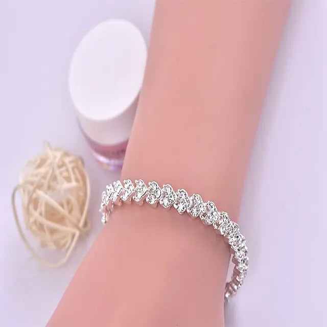 Womens Tennis Crystal Bracelet Image 8