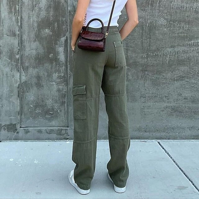 Womens Trouser Cargo Pants Image 4