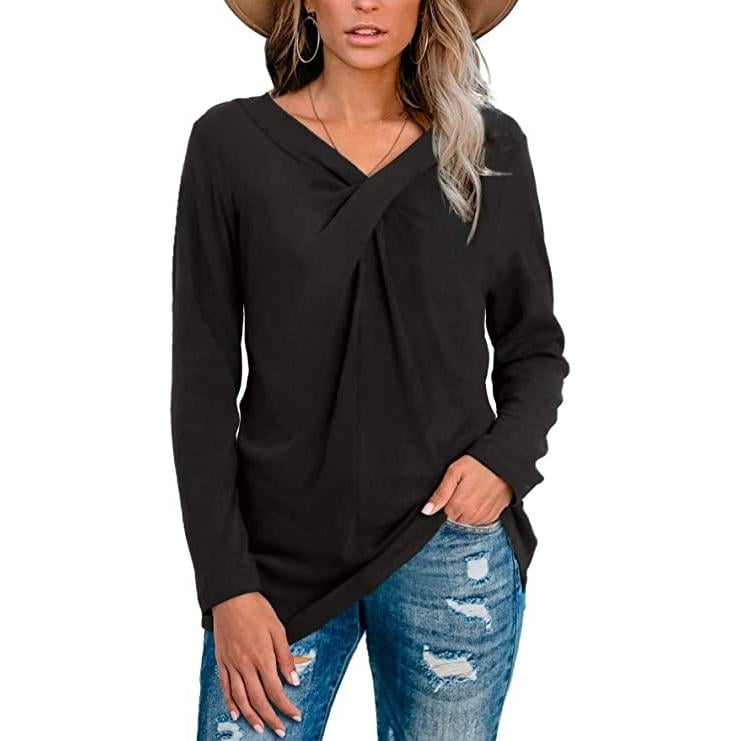 Womens Tunic Long Sleeve Tops Image 1