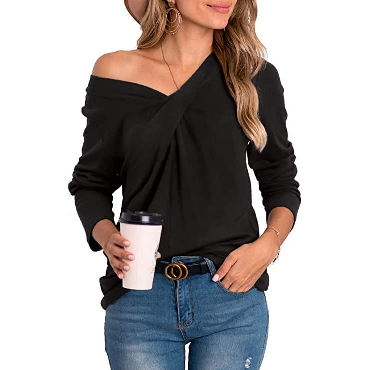 Womens Tunic Long Sleeve Tops Image 2