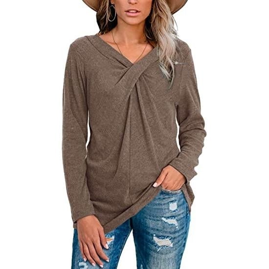 Womens Tunic Long Sleeve Tops Image 7