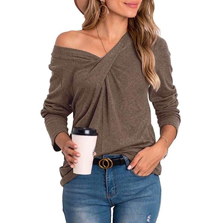 Womens Tunic Long Sleeve Tops Image 8