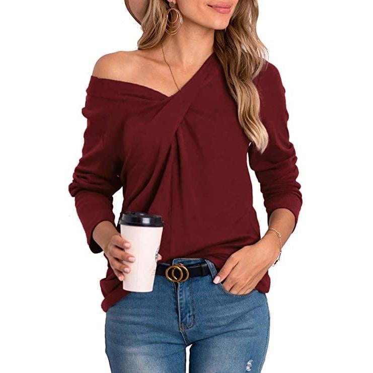 Womens Tunic Long Sleeve Tops Image 10