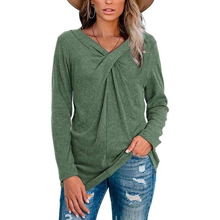 Womens Tunic Long Sleeve Tops Image 11