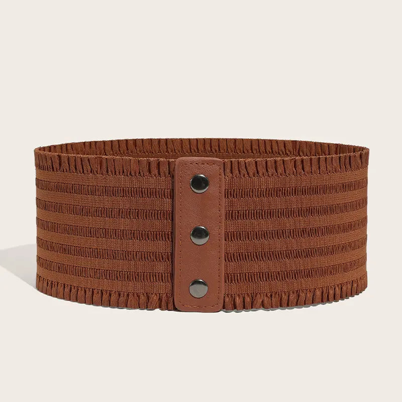 Womens Wide Belt Stretchy Dress Belts Image 4