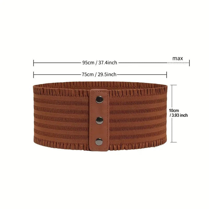 Womens Wide Belt Stretchy Dress Belts Image 9