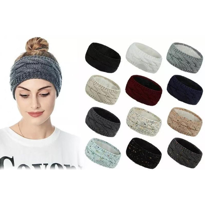 Womens Winter Cable Knit Headband Image 1