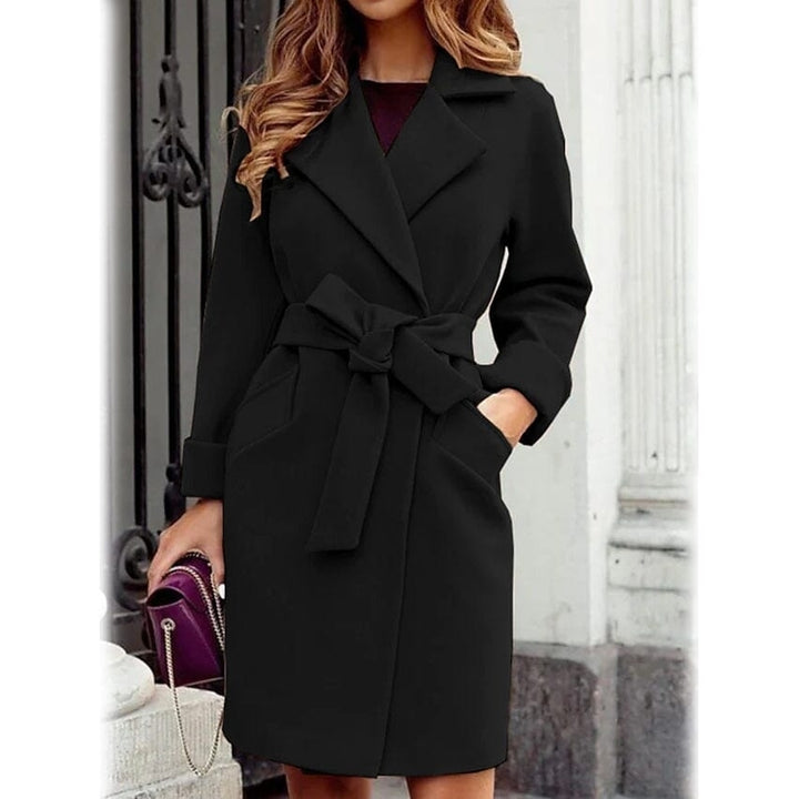 Womens Winter Fall Long Coat Image 1