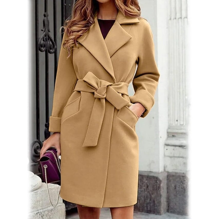 Womens Winter Fall Long Coat Image 2