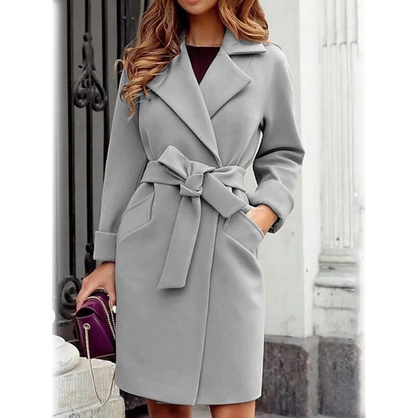 Womens Winter Fall Long Coat Image 3