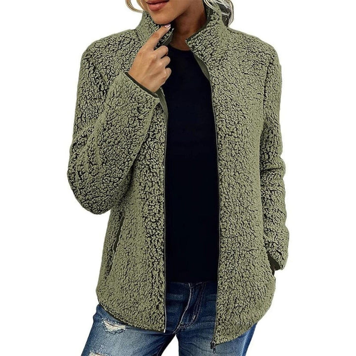 Womens Zip Up Jacket Long Sleeve Image 1