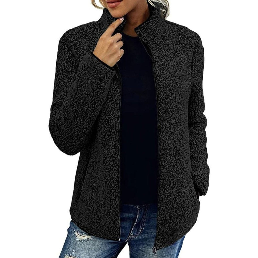 Womens Zip Up Jacket Long Sleeve Image 2