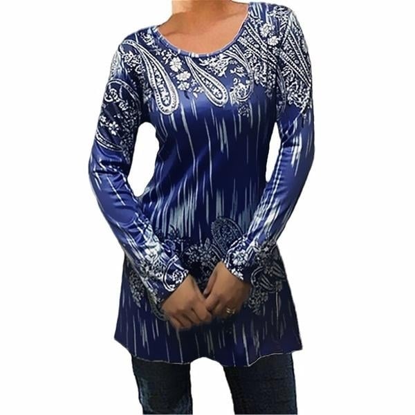 Womens Autumn Round Neck Long Sleeves Image 3