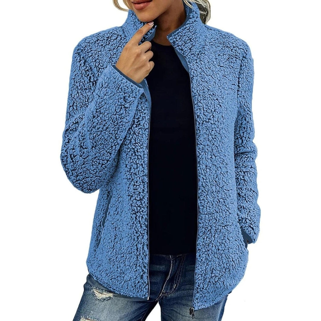 Womens Zip Up Jacket Long Sleeve Image 3